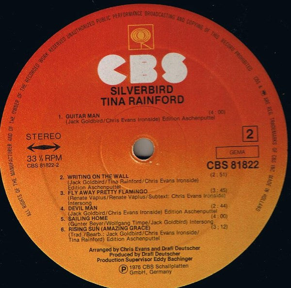 Tina Rainford : Silver Bird (LP, Album)