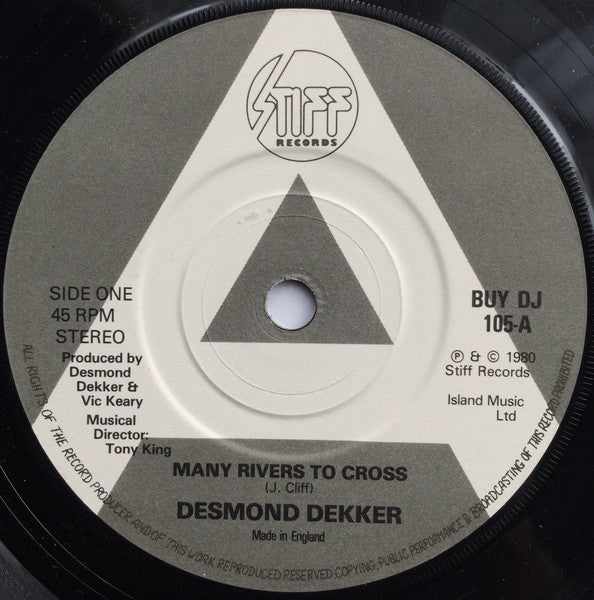 Desmond Dekker : Many Rivers To Cross / Pickney Gal (7", Promo)