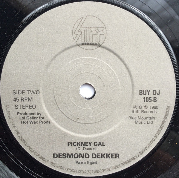 Desmond Dekker : Many Rivers To Cross / Pickney Gal (7", Promo)