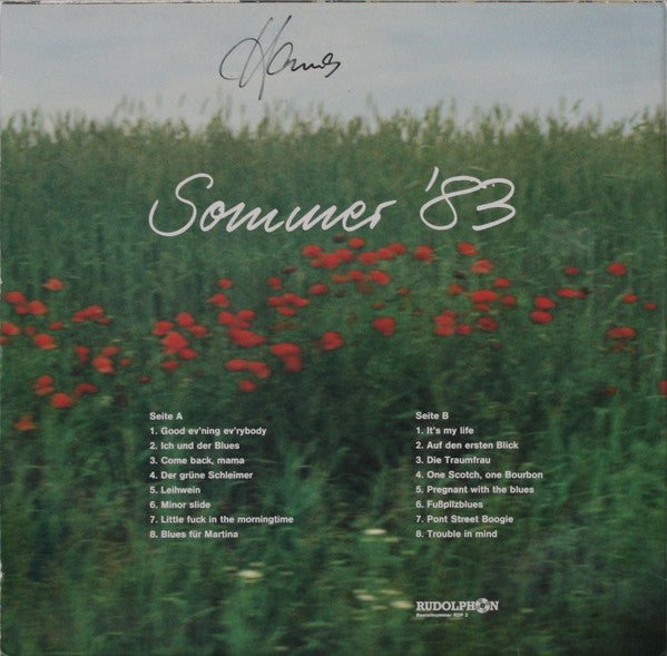 Hans Blues & Boogie : Sommer '83 (LP)