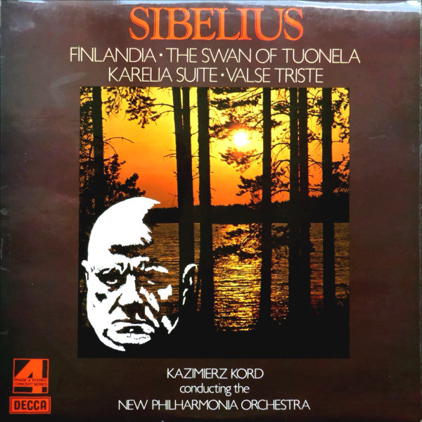 Jean Sibelius, Kazimierz Kord Conducting The New Philharmonia Orchestra : Finlandia • The Swan Of Tuonela • Karelia Suite • Valse Triste (LP, Album)