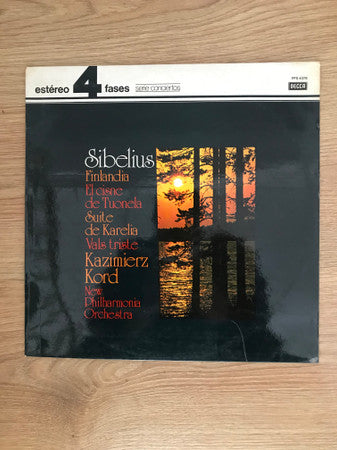 Jean Sibelius, Kazimierz Kord Conducting The New Philharmonia Orchestra : Finlandia • The Swan Of Tuonela • Karelia Suite • Valse Triste (LP, Album)