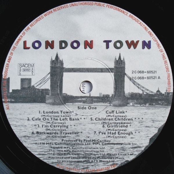 Wings (2) : London Town (LP, Album)