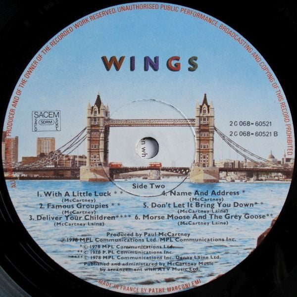 Wings (2) : London Town (LP, Album)