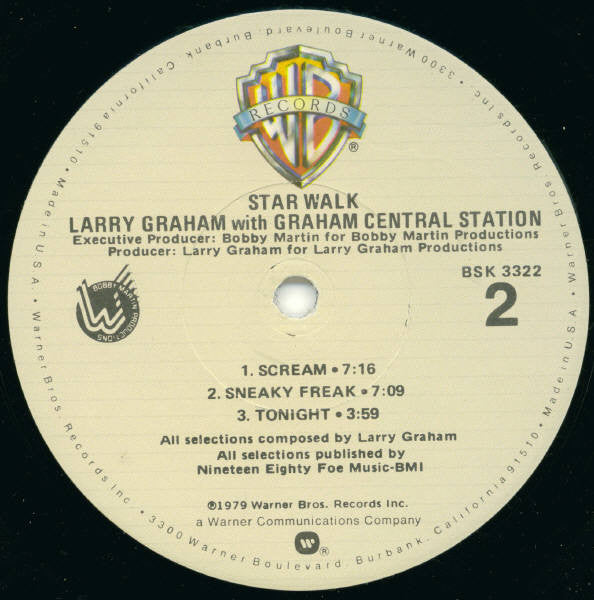 Graham Central Station : Star Walk (LP, Album, Jac)