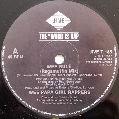 Wee Papa Girl Rappers : Wee Rule (12")