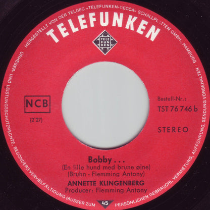 Annette Klingenberg : Kærlig Hilsen Fra Svaneke / Bobby (7", Single)