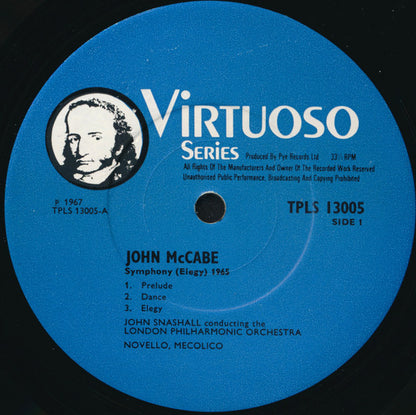 John McCabe (2) / Kenneth Leighton / Adrian Cruft - John Snashall Conducting The London Philharmonic Orchestra : Symphony / Concerto For String Orchestra / Divertmento For String Orchestra (LP, Album)
