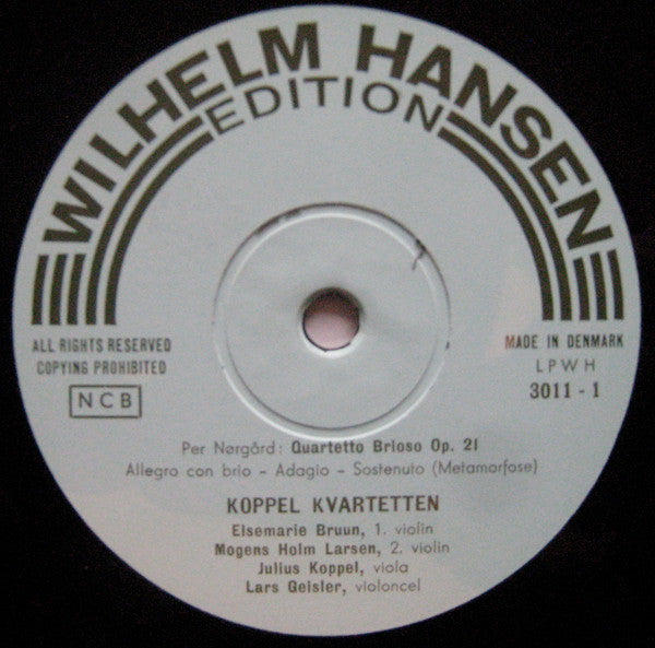 Per Nørgård / Vagn Holmboe - Koppelkvartetten : Quartetto Brioso Op. 21 / 6. Quartetto Op. 78 (LP, Album)