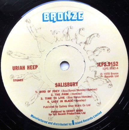 Uriah Heep : Salisbury (LP, Album, RE, Gat)