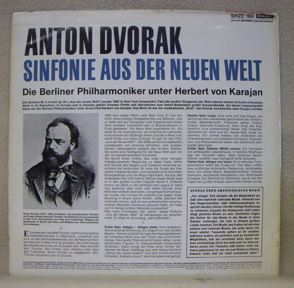 Antonín Dvořák, Berliner Philharmoniker, Herbert von Karajan : Sinfonie Aus Der Neuen Welt (LP, Album)