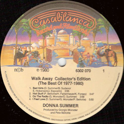 Donna Summer : Walk Away Collector's Edition (The Best Of 1977-1980) (LP, Comp)