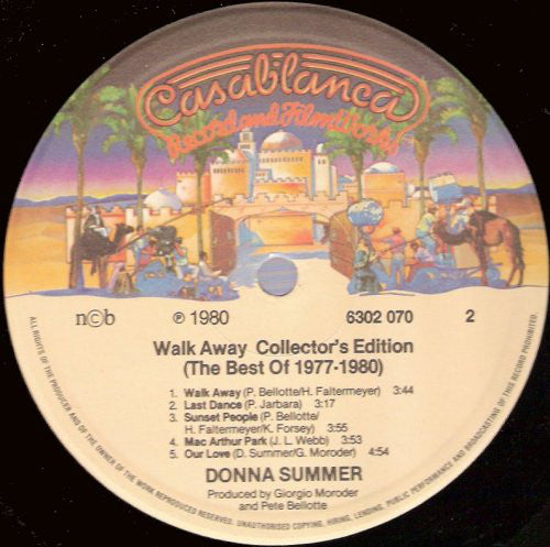 Donna Summer : Walk Away Collector's Edition (The Best Of 1977-1980) (LP, Comp)