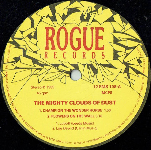 The Mighty Clouds Of Dust : Champion The Wonder Horse (12", Single, RE)
