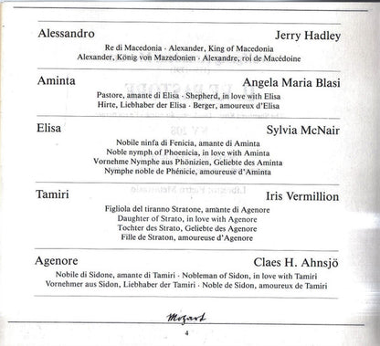 Wolfgang Amadeus Mozart - The Academy Of St. Martin-in-the-Fields, Sir Neville Marriner, Jerry Hadley, Angela Maria Blasi, Sylvia McNair, Iris Vermillion, Claes-Håkan Ahnsjö : Il Re Pastore (2xCD, Album + Box, Sli)