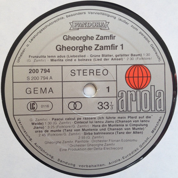 Gheorghe Zamfir : Gheorghe Zamfir 1 (LP, Comp, RE)