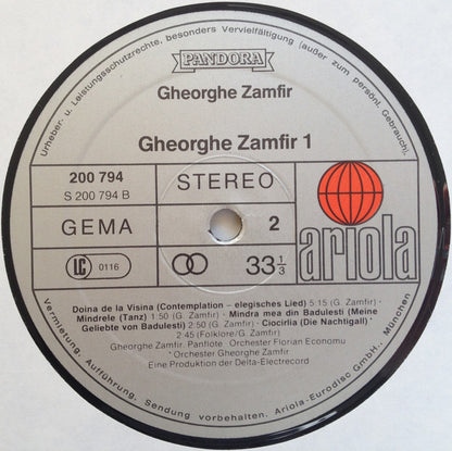 Gheorghe Zamfir : Gheorghe Zamfir 1 (LP, Comp, RE)