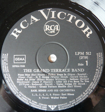 Earl Hines : The Grand Terrace Band (LP, Comp, Mono)