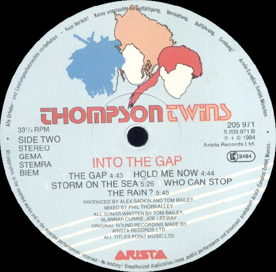 Thompson Twins : Into The Gap (LP, Album)