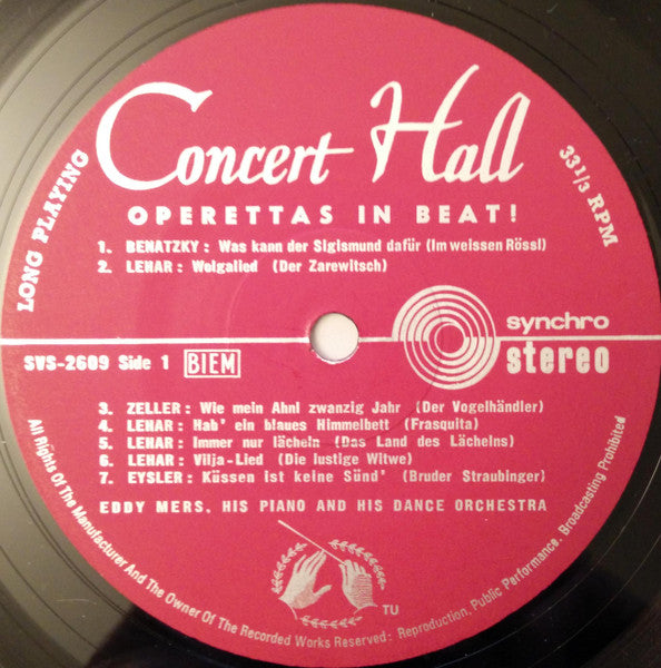 Eddy Mers And His Orchestra : Operetten Tanzparty In Beat (LP)
