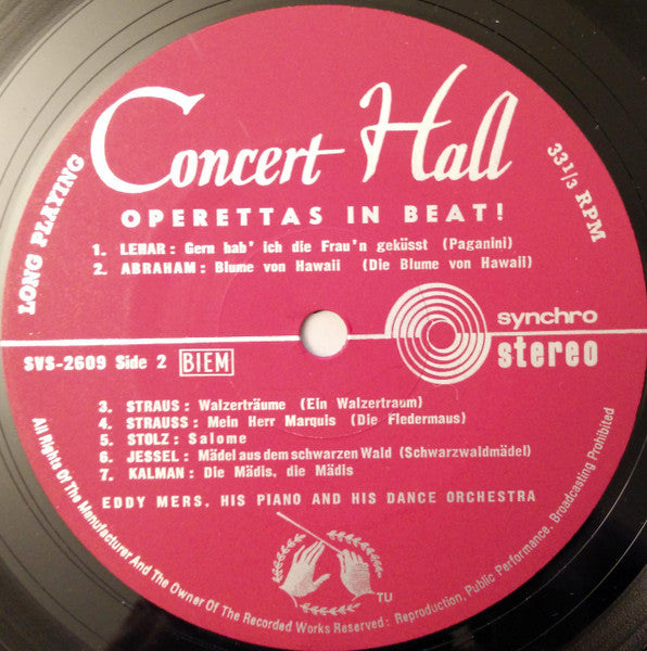 Eddy Mers And His Orchestra : Operetten Tanzparty In Beat (LP)