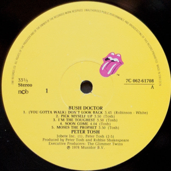 Peter Tosh : Bush Doctor (LP, Album)