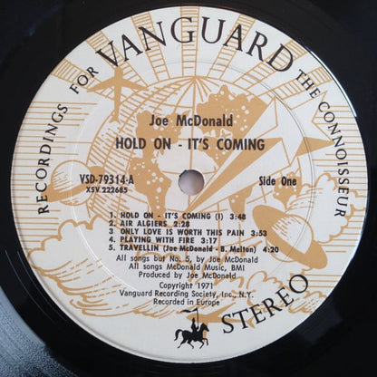Country Joe McDonald : Hold On, It's Coming (LP, Album, Gat)