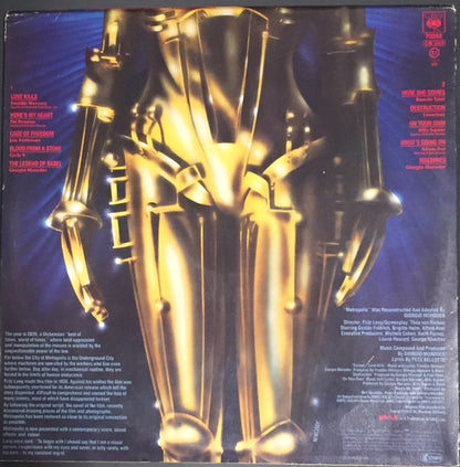 Various : Metropolis (Original Motion Picture Soundtrack) (LP, Album, Gat)