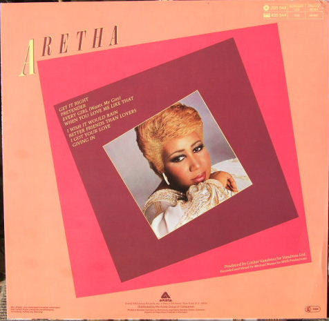 Aretha Franklin : Get It Right (LP, Album)