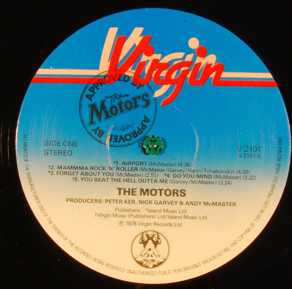 The Motors : Approved By The Motors (LP, Album)