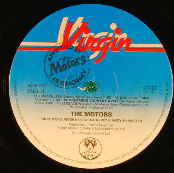 The Motors : Approved By The Motors (LP, Album)