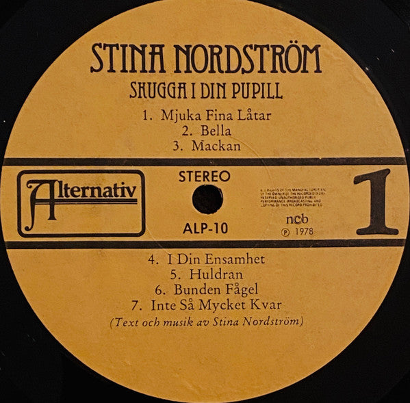 Stina Nordström : Skugga I Din Pupill (LP)