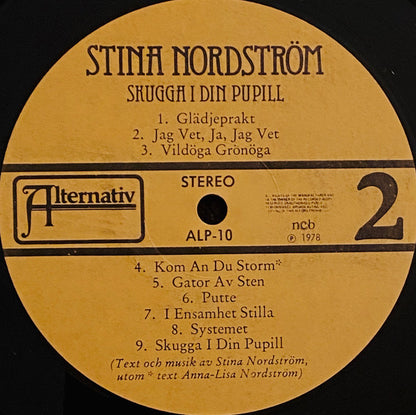Stina Nordström : Skugga I Din Pupill (LP)