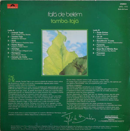 Fafá de Belém : Tamba-Tajá (LP, Album)