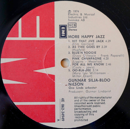 Gunnar Nilsson : More Happy Jazz (LP, Album)