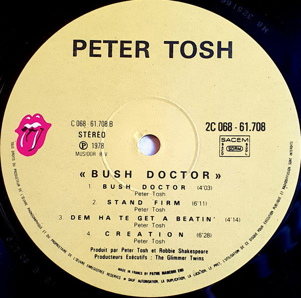 Peter Tosh : Bush Doctor (LP, Album)