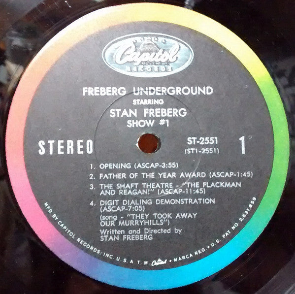 Stan Freberg : Freberg Underground! Show No. 1 (LP, Album, LA )