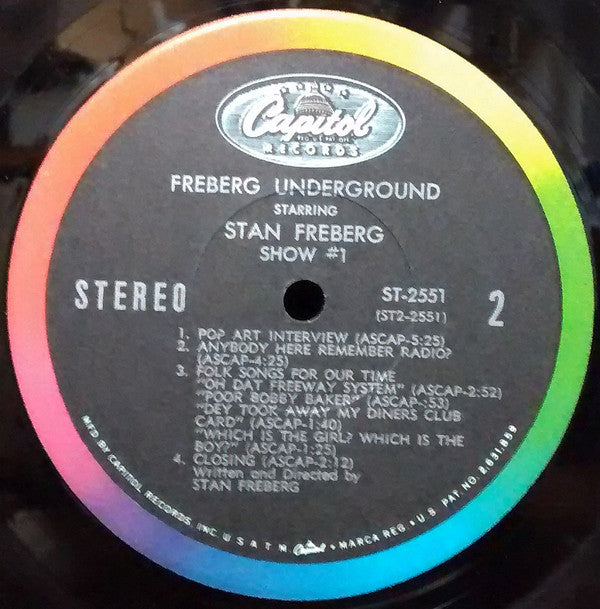 Stan Freberg : Freberg Underground! Show No. 1 (LP, Album, LA )