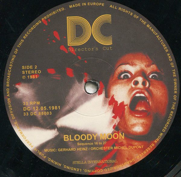 Gerhard Heinz, Orchester Michel Dupont : Jess Franco's Bloody Moon (Original Motion Picture Soundtrack) (3xLP, Album, Ltd)