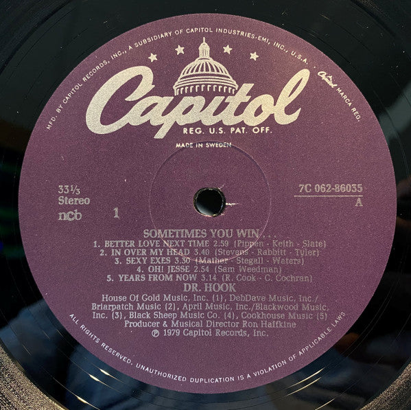 Dr. Hook : Sometimes You Win (LP, Album)