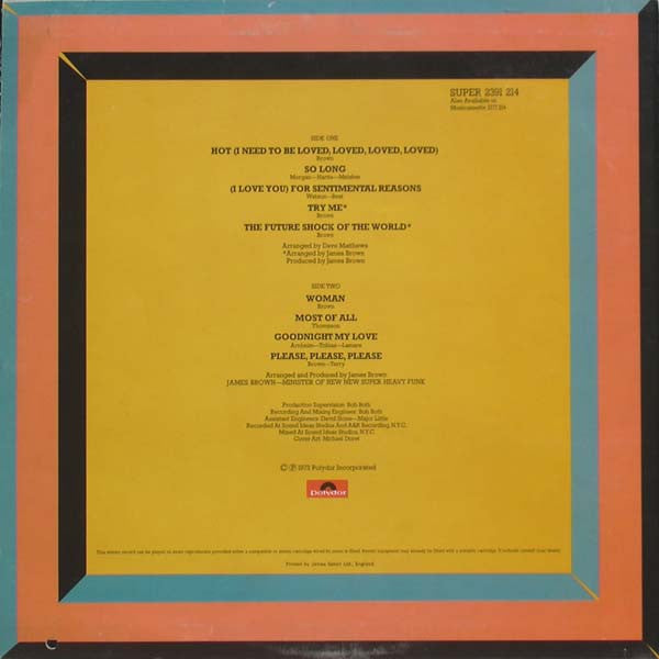 James Brown : Hot (LP, Album)