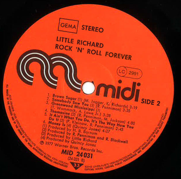 Little Richard : Rock 'n' Roll Forever (LP, Comp)