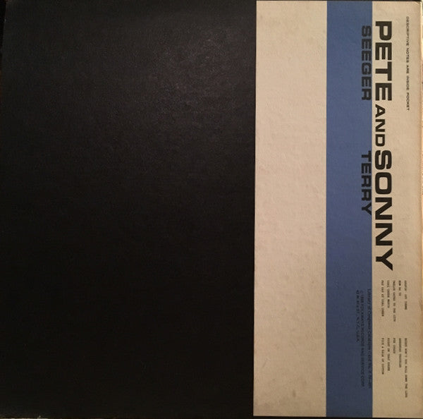 Pete Seeger And Sonny Terry : Pete Seeger And Sonny Terry (LP, Album, RE)