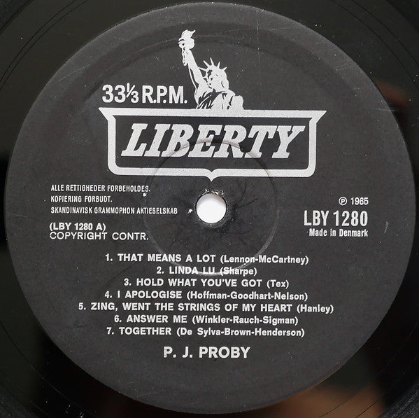 P.J. Proby : P.J. Proby (LP, Comp)