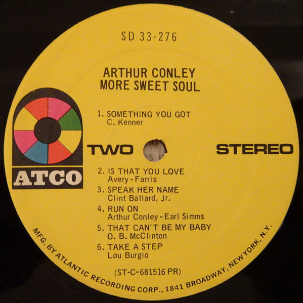 Arthur Conley : More Sweet Soul (LP, Album, PR )