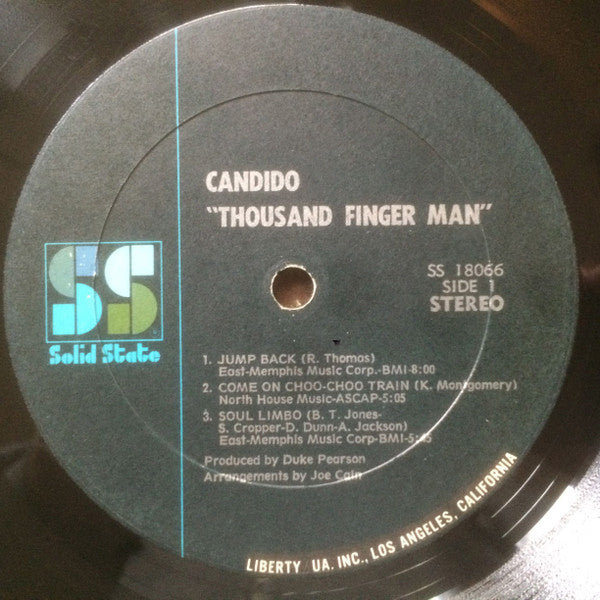 Candido : Thousand Finger Man (LP, Album, Bla)