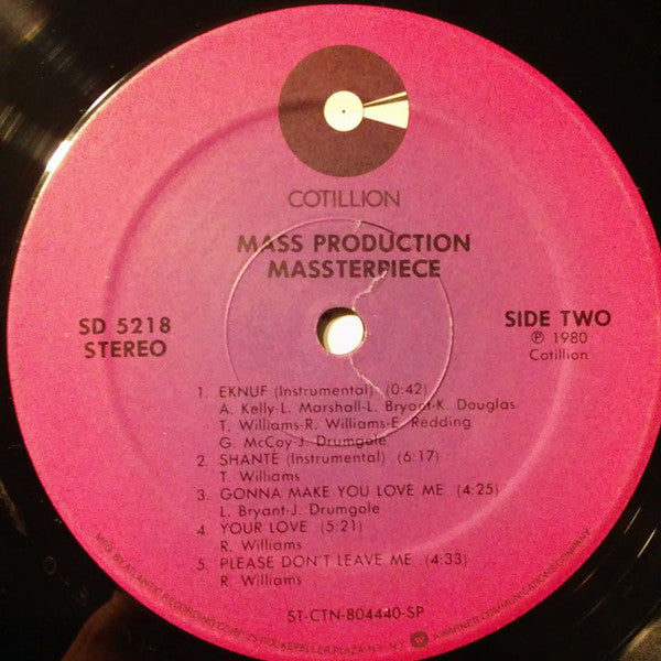 Mass Production : Massterpiece (LP, Album, SP )