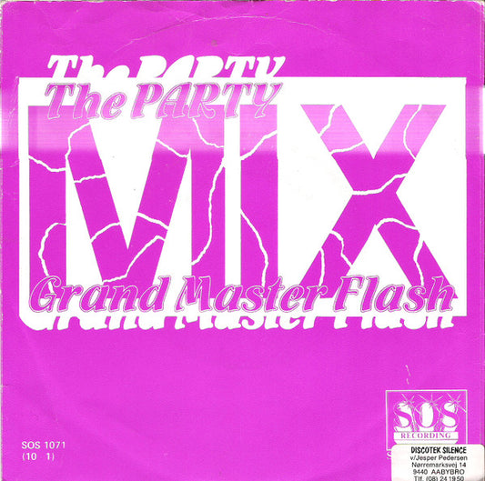 Grandmaster Flash : The Party Mix (7", Sol)