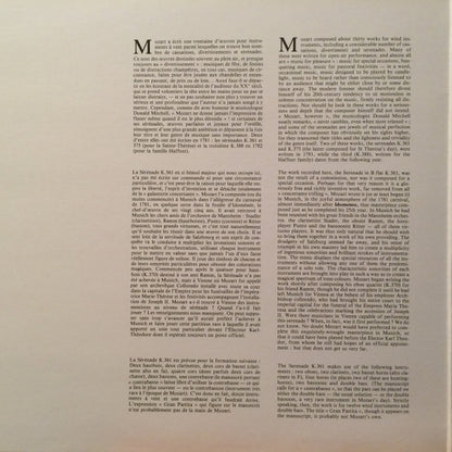 Wolfgang Amadeus Mozart, Orchestre De Chambre Jean-François Paillard : Serenade KV 361 Pour 13 Instruments À Vent (LP, Album)