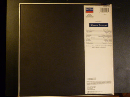 Giacomo Puccini  -  Kiri Te Kanawa, José Carreras  -  Orchestra Del Teatro Comunale Di Bologna E Coro del Teatro Comunale di Bologna, Riccardo Chailly : Manon Lescaut (2xLP + Box)